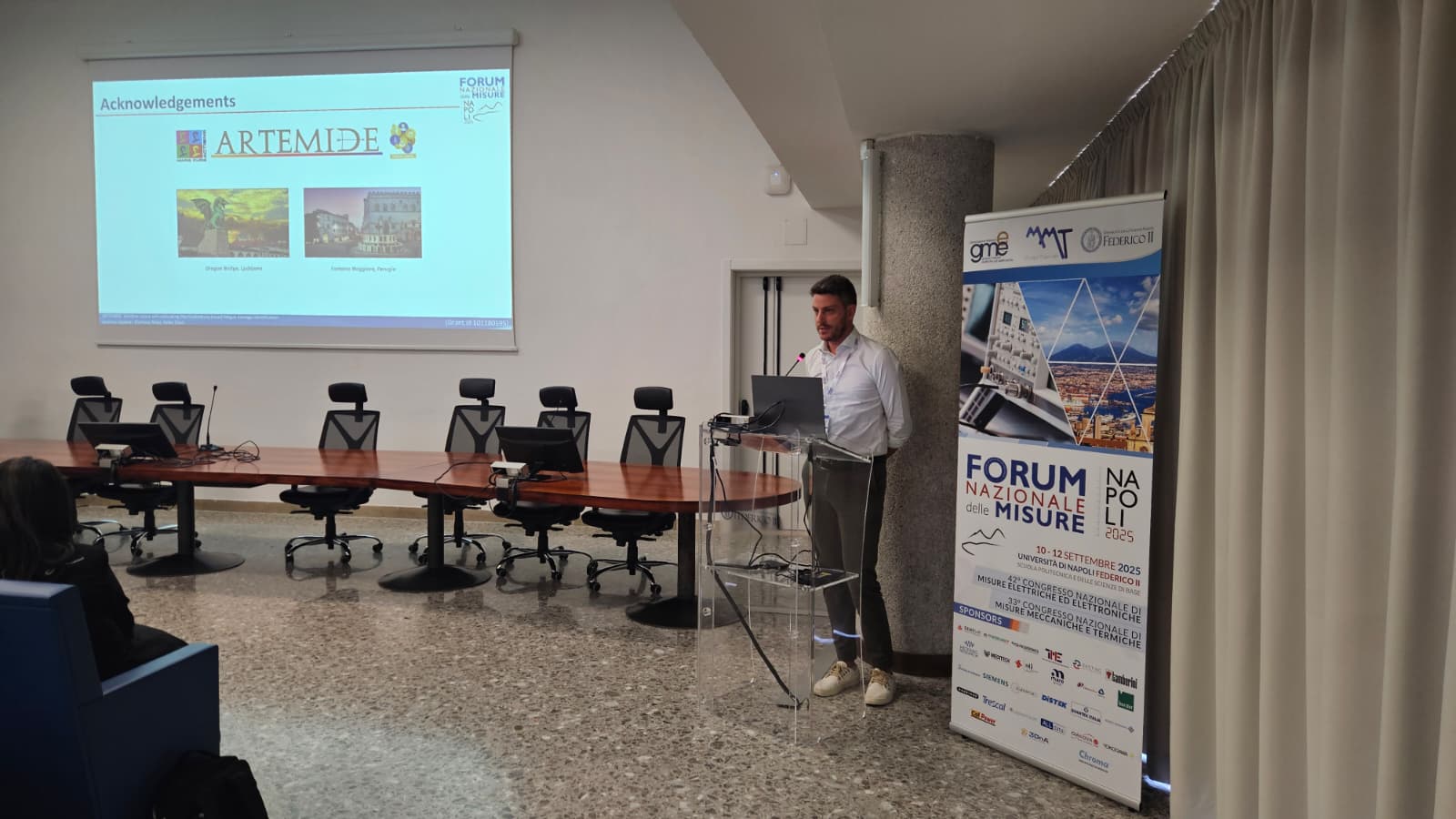 Presenting research findings at Italian National Forum on Mechanical and Thermal Measurements - Napoli (September 2025)